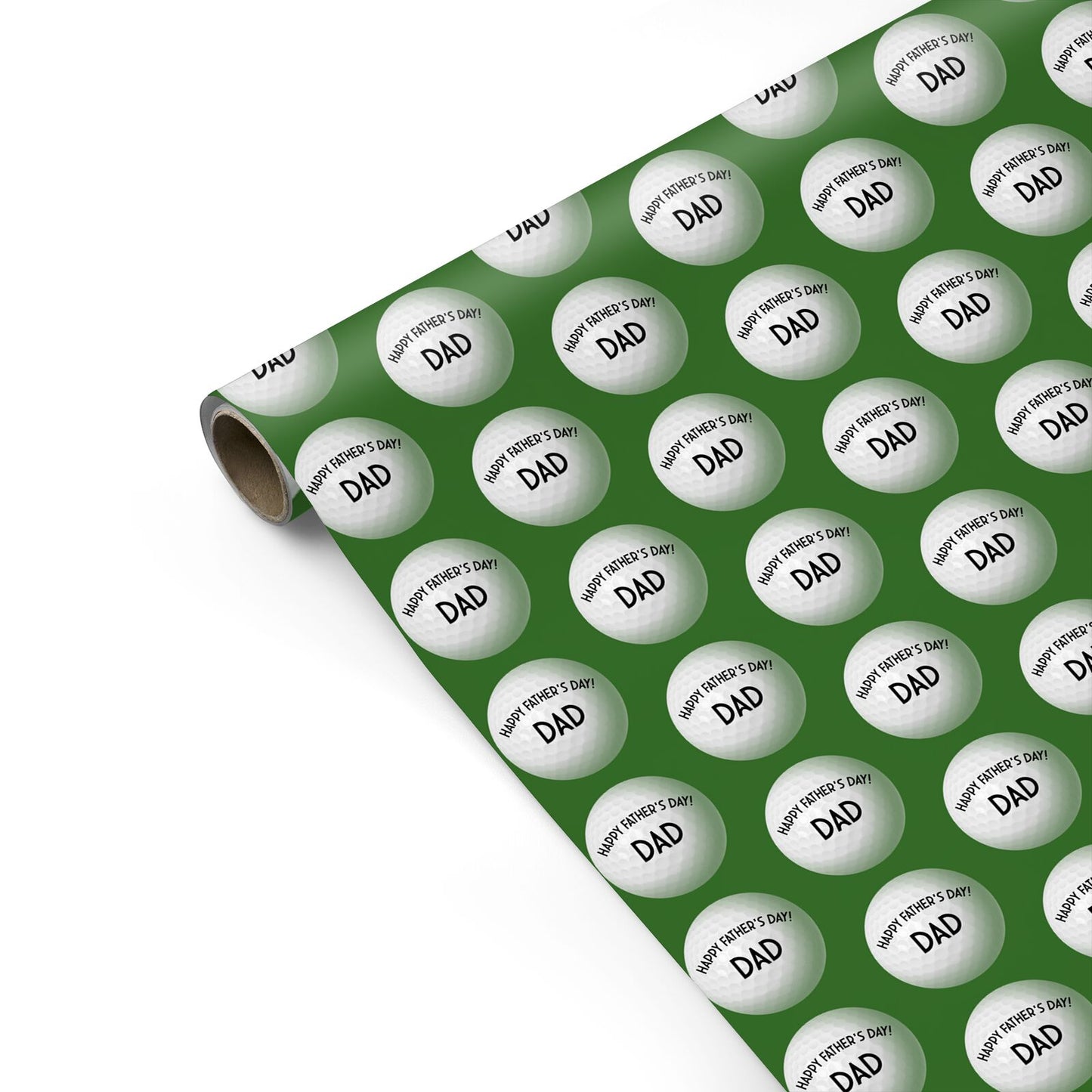 Fathers Day Golf Ball Personalised Gift Wrap