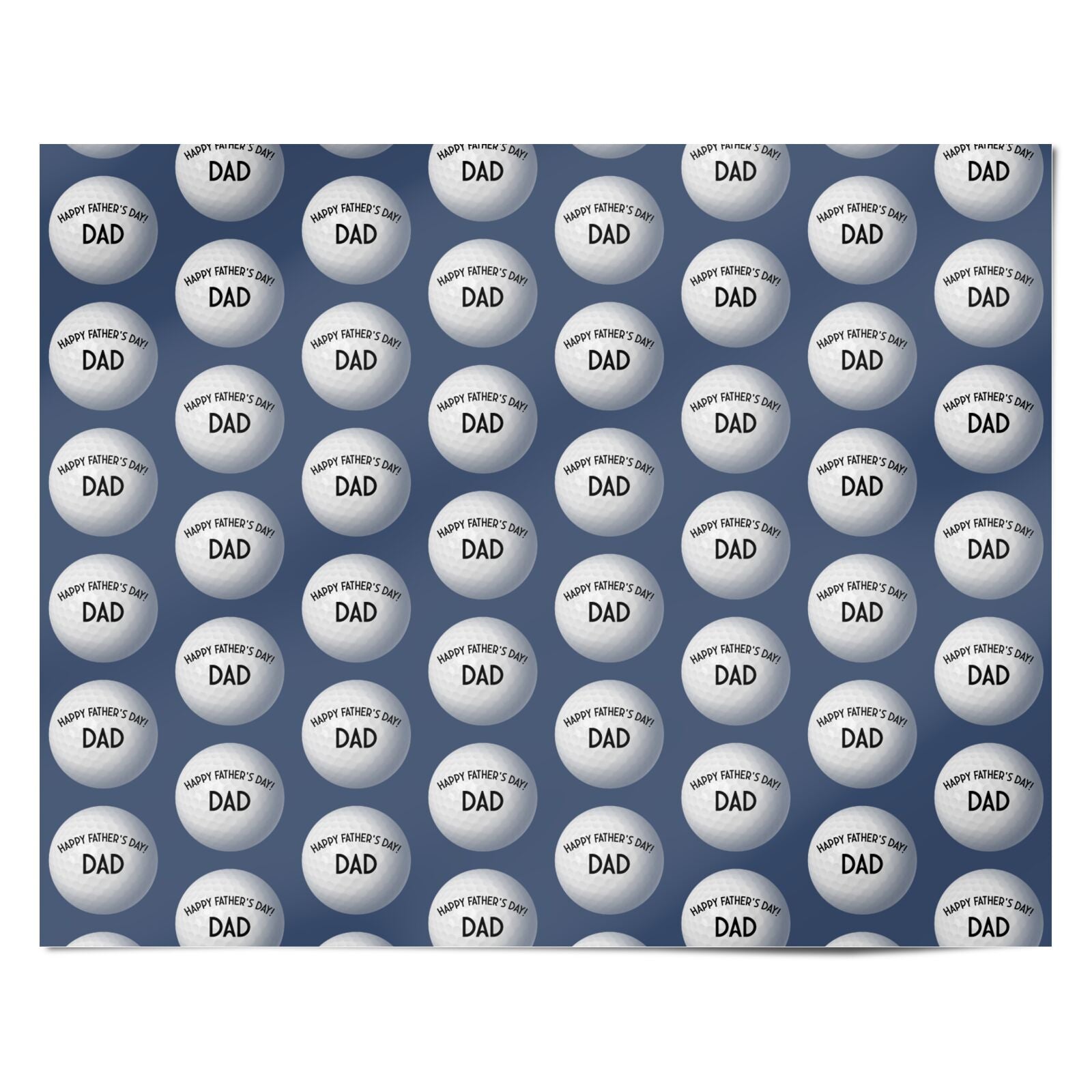 Fathers Day Golf Personalised Wrapping Paper Alternative