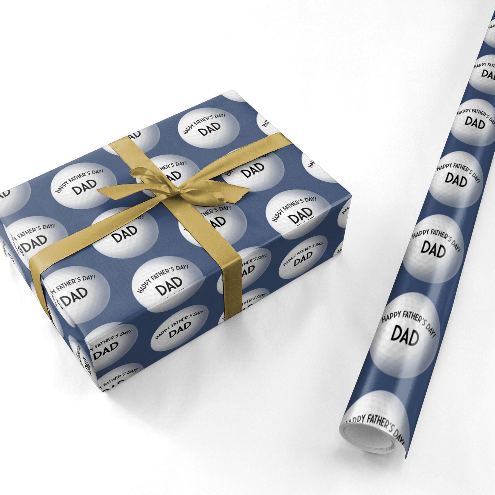 Fathers Day Golf Personalised Wrapping Paper