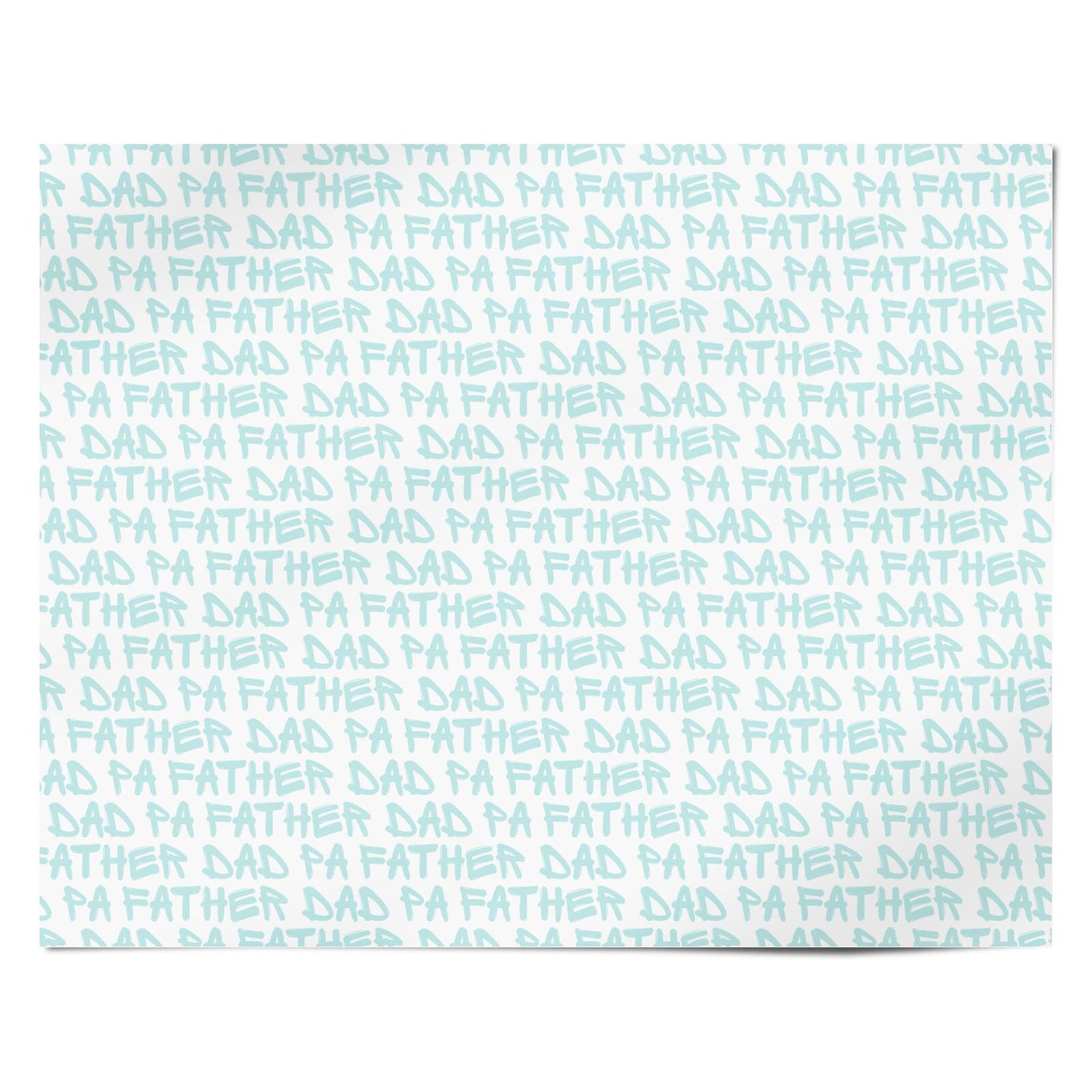 Fathers Day Text Personalised Wrapping Paper Alternative