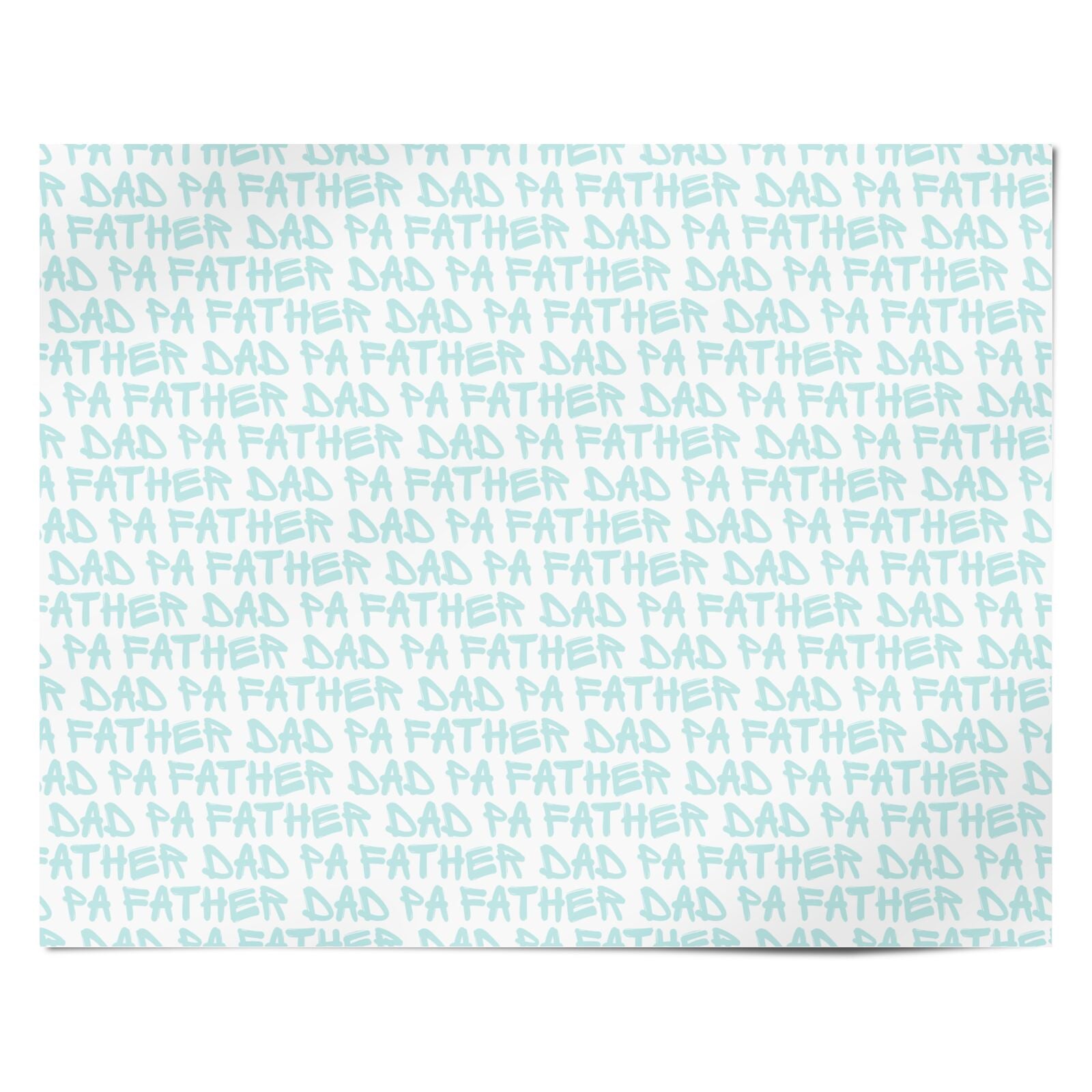 Fathers Day Text Personalised Wrapping Paper Alternative