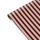 Festive Cocoa Stripe Christmas Personalised Gift Wrap