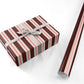 Festive Cocoa Stripe Christmas Personalised Wrapping Paper