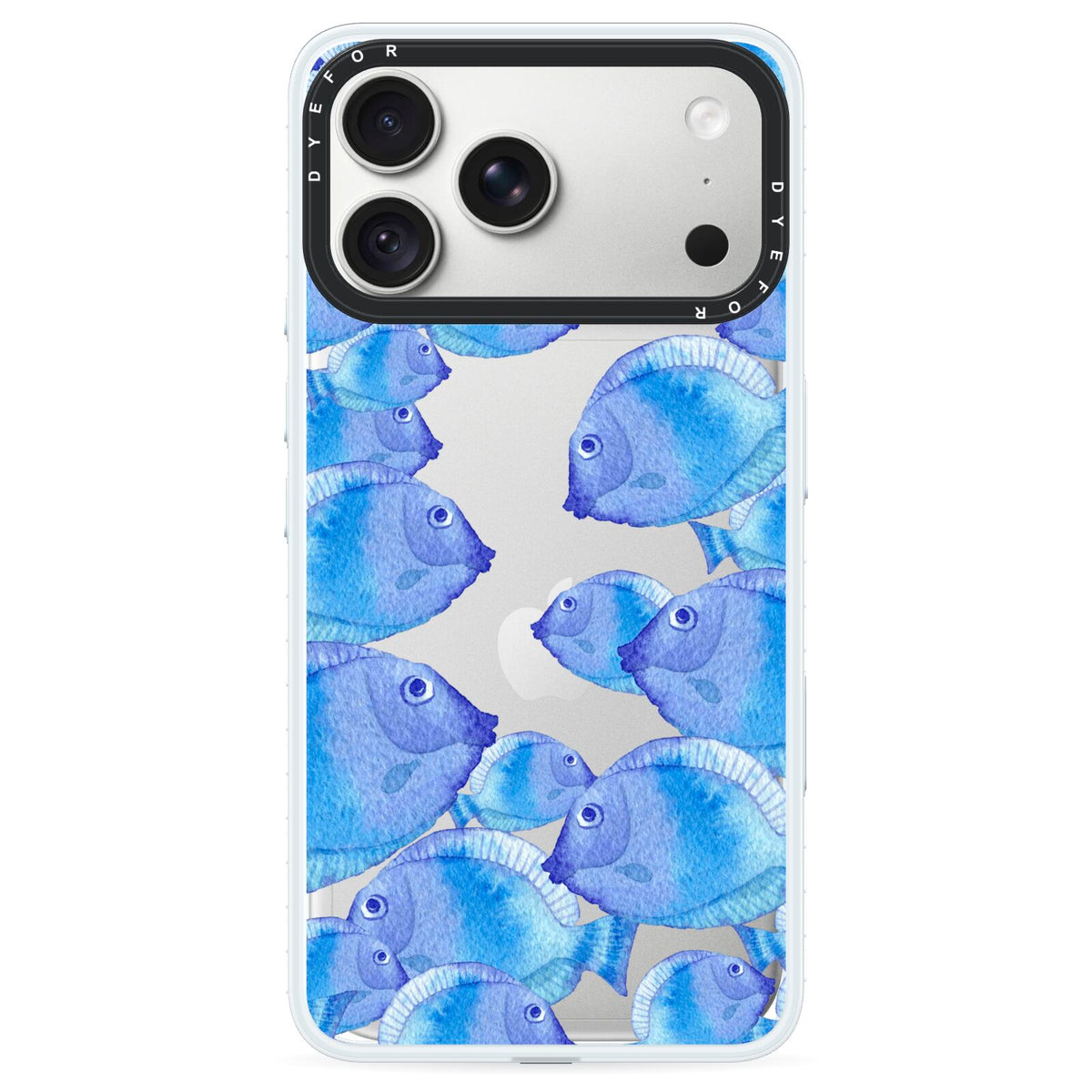 Fish iPhone 18 Pro Max Black Impact Pre order Case on Silver phone