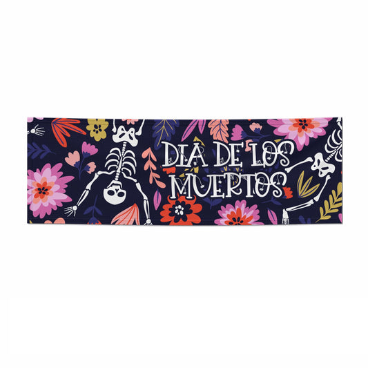 Floral Skeleton 3x1 Paper Banner