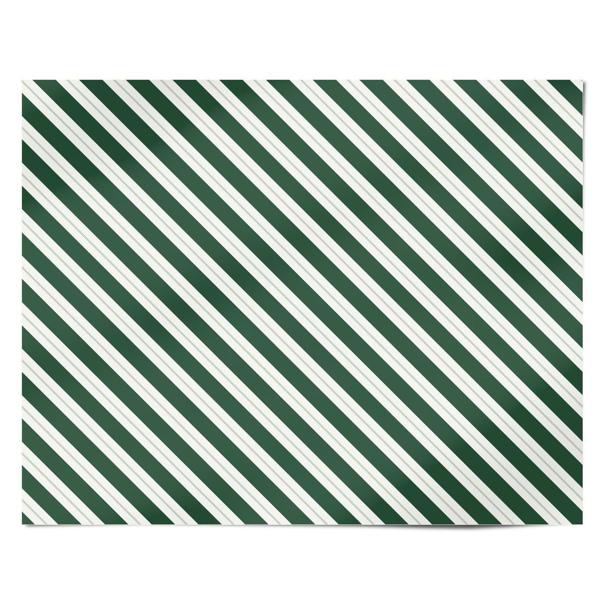 Forest Ribbon Stripe Personalised Wrapping Paper Alternative