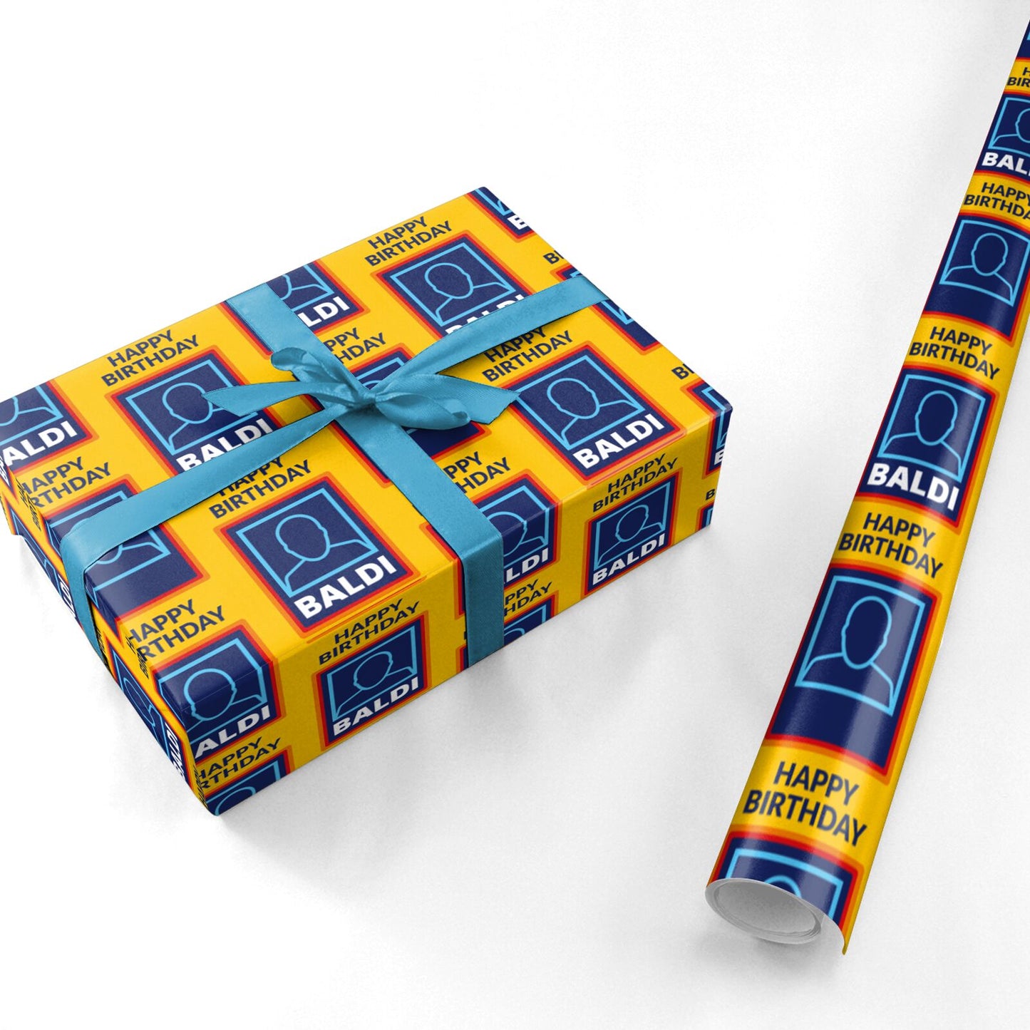 Funny Baldi Birthday Personalised Wrapping Paper