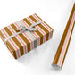 Gingerbread Stripe Christmas Personalised Wrapping Paper