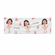 Girls Photo Face Ballerina 6x2 Banner