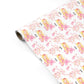 Girls Pink Mermaid Personalised Gift Wrap