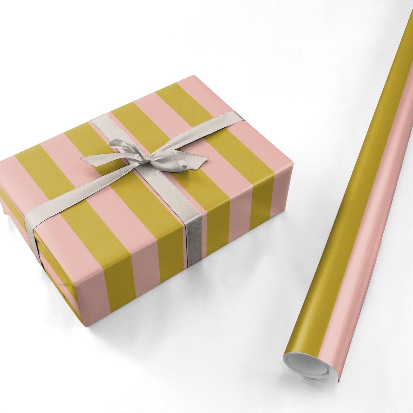 Golden Hour Stripe Personalised Wrapping Paper