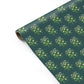 Green Mistletoe Personalised Gift Wrap