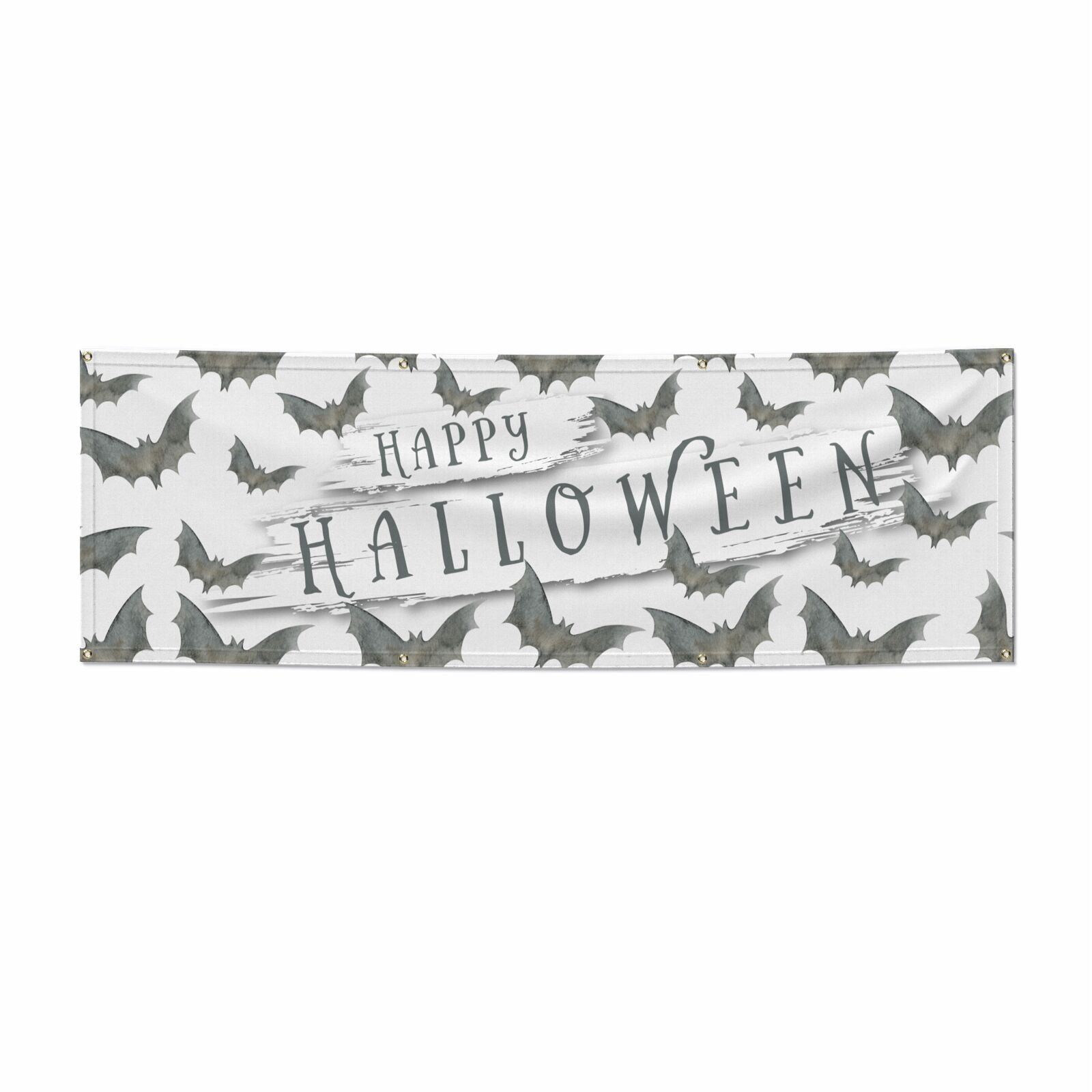 Halloween Bat Cloud 6x2 Banner