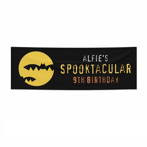 Halloween Birthday Personalised Banner