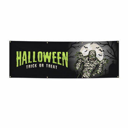 Halloween Mummy 6x2 Banner