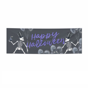Halloween Skeleton Banner