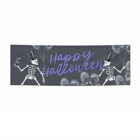 Halloween Skeleton 3x1 Paper Banner