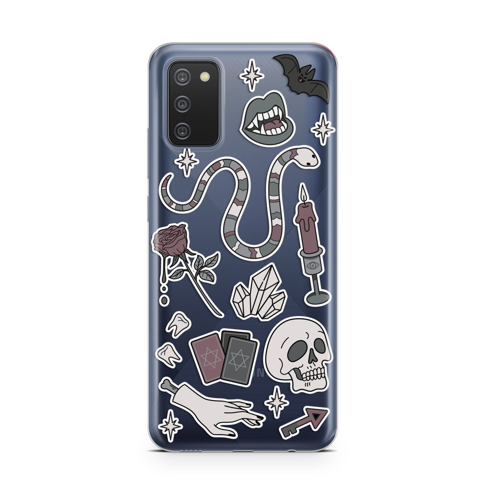 Halloween Spooky Stickers Samsung A02s Case
