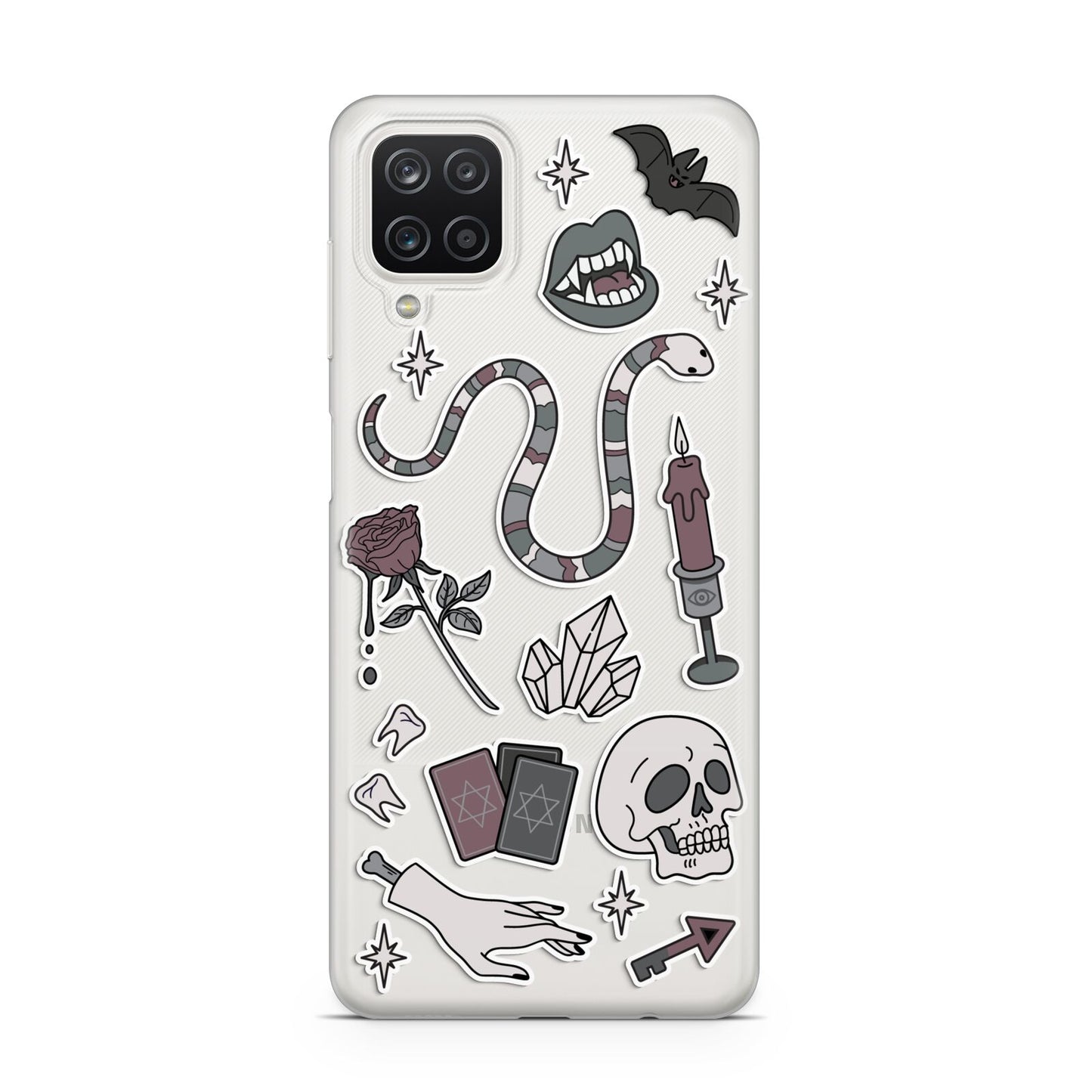 Halloween Spooky Stickers Samsung M12 Case