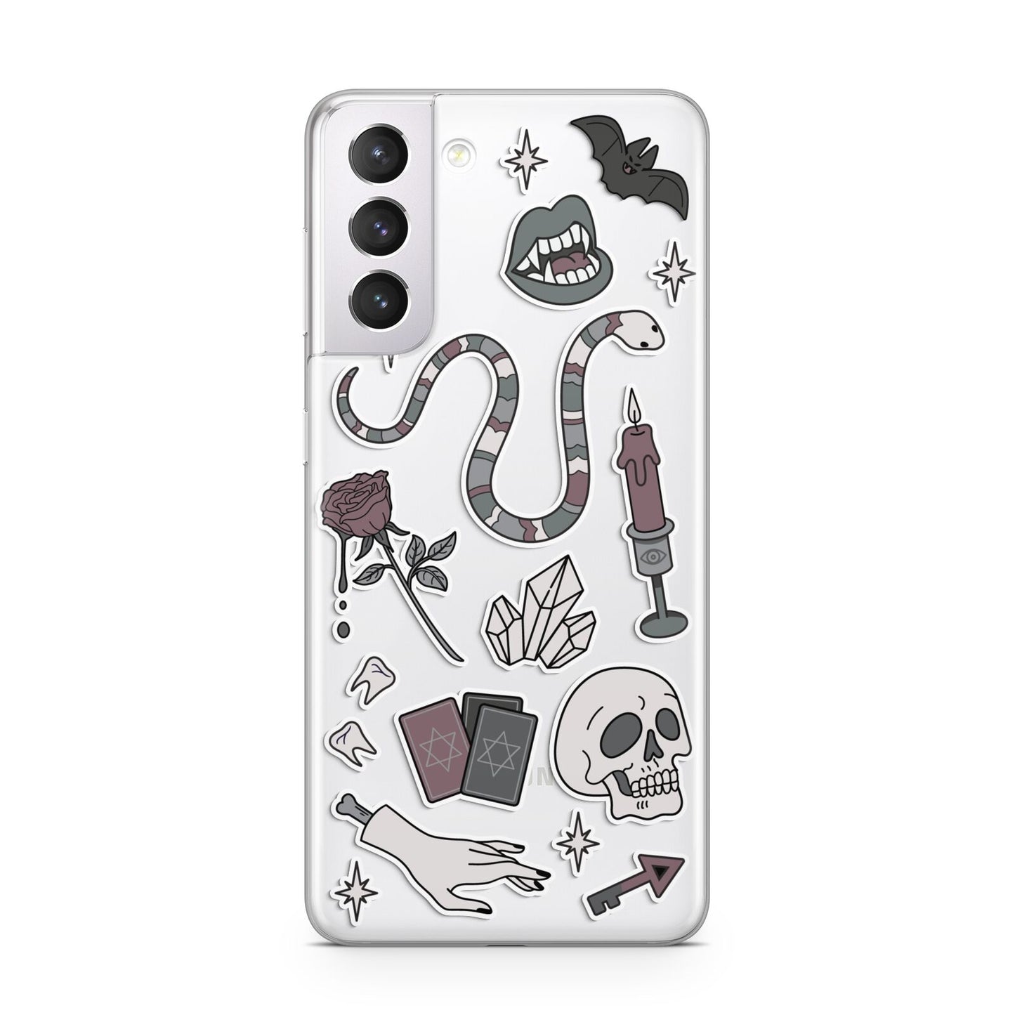 Halloween Spooky Stickers Samsung S21 Case