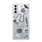 Halloween Spooky Stickers Samsung S21 Plus Case