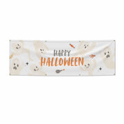 Happy Halloween Ghosts 6x2 Banner