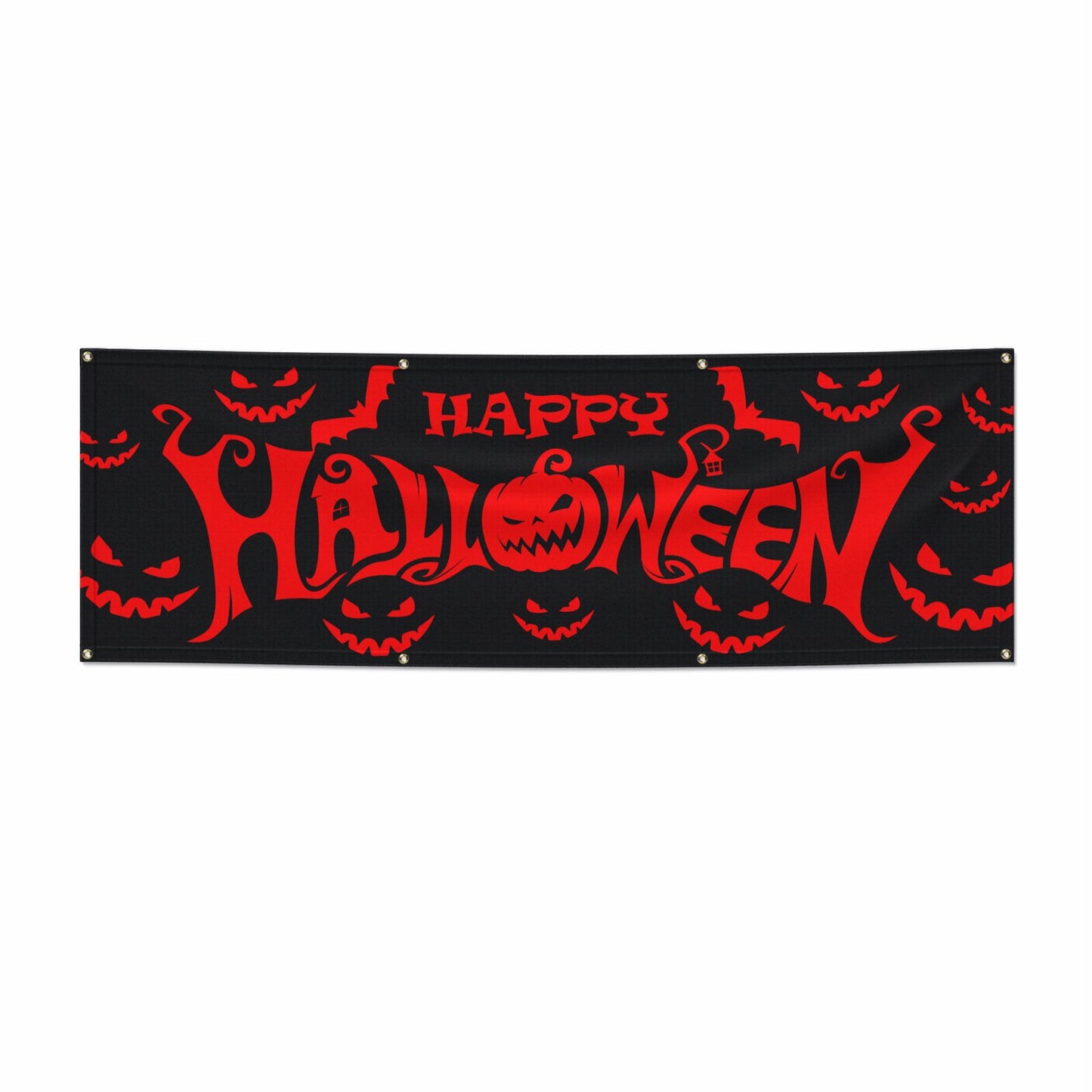 Happy Halloween Spooky 6x2 Banner
