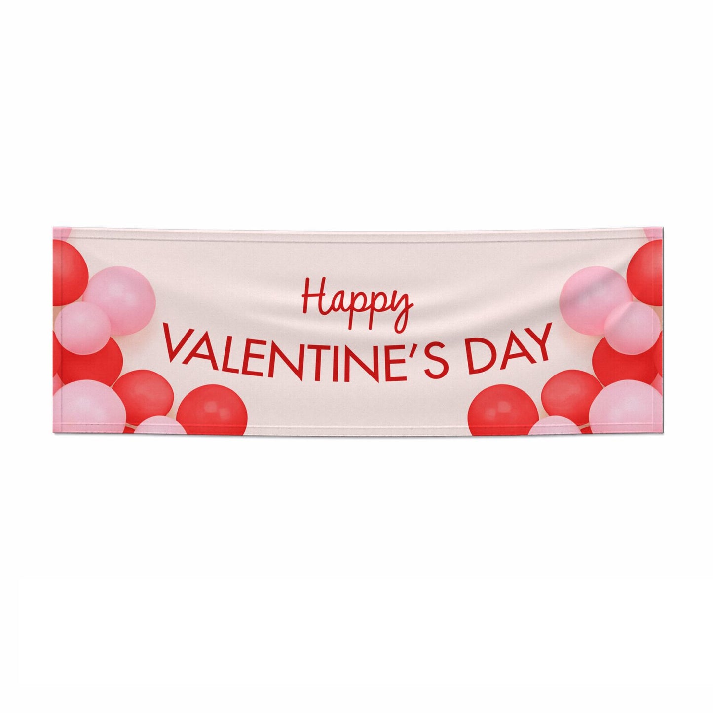 Happy Valentine s Day 3x1 Paper Banner