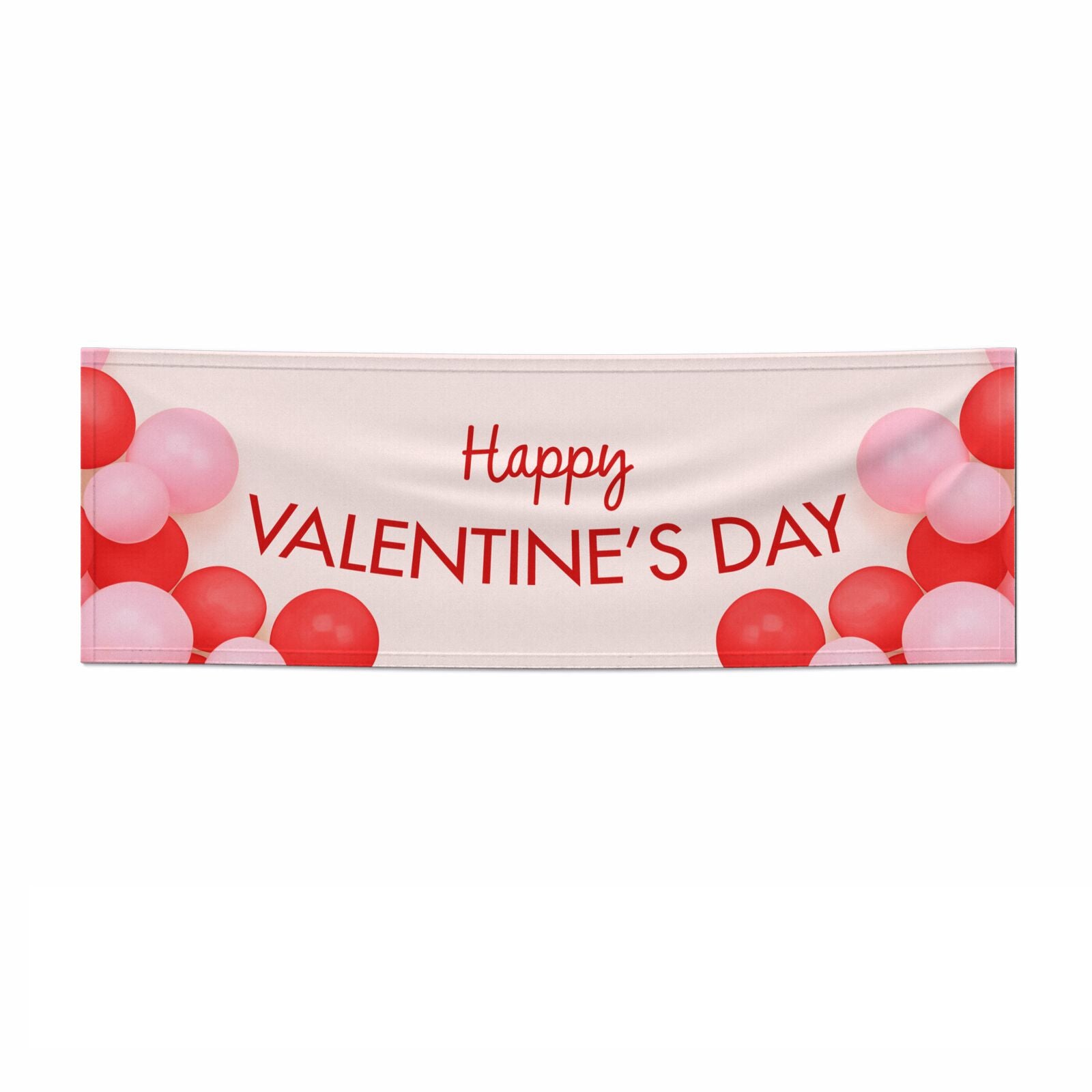 Happy Valentine s Day 3x1 Paper Banner