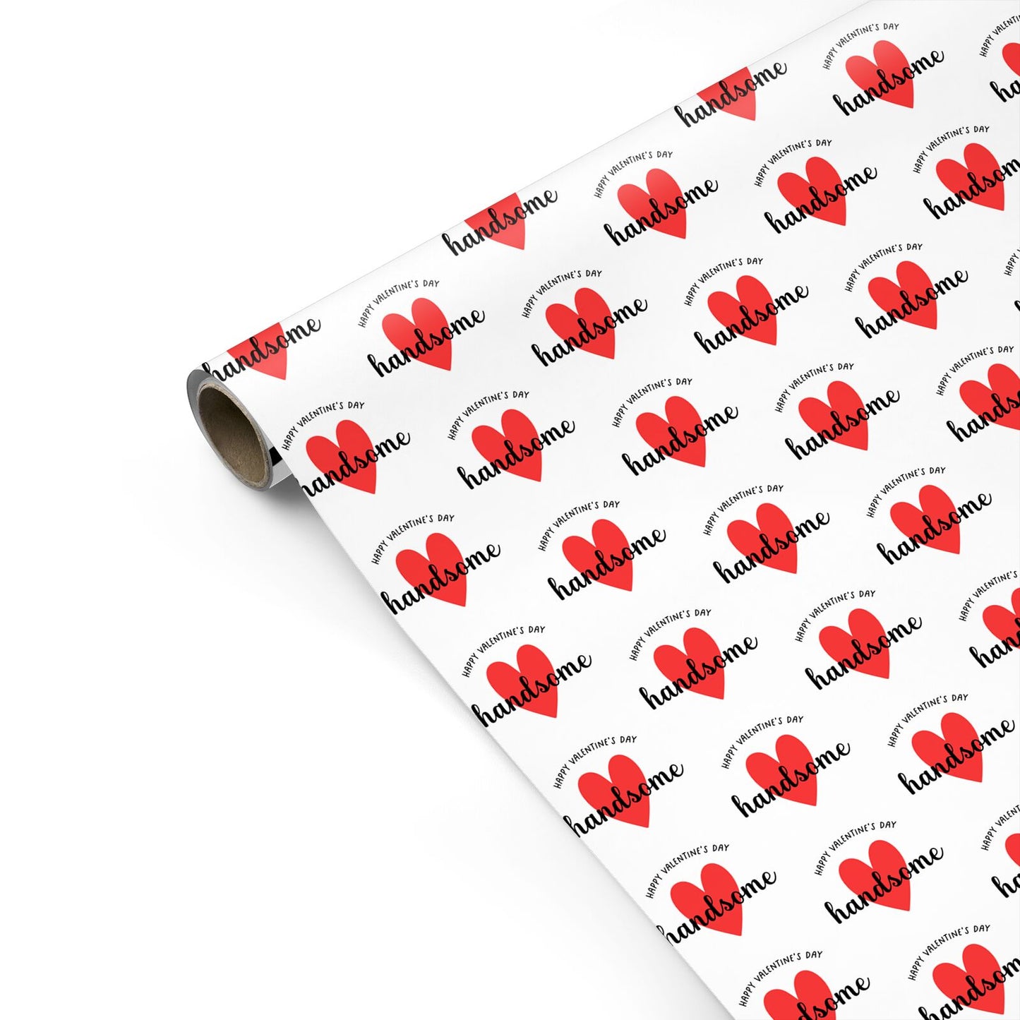 Happy Valentines Day Handsome Personalised Gift Wrap