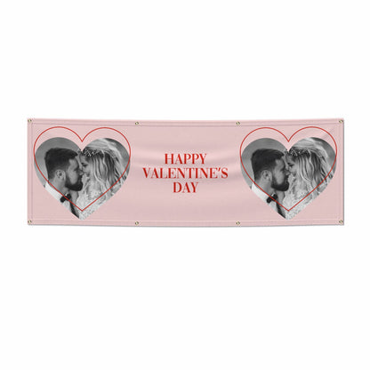 Happy Valentines Day Personalised Photo 6x2 Banner