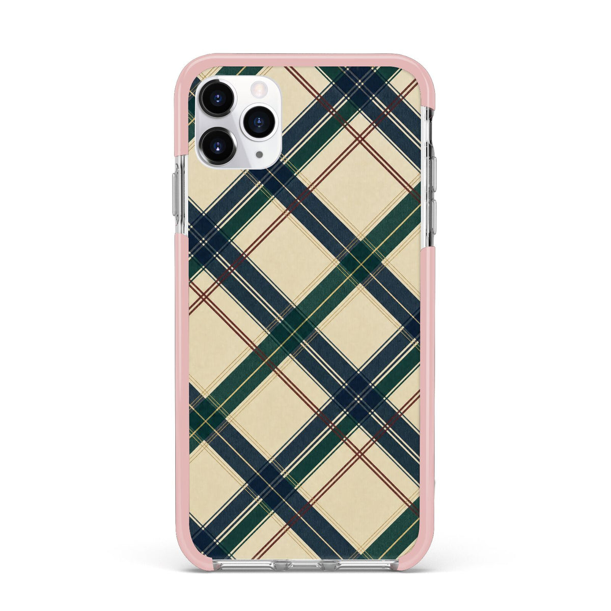 Heritage Club Plaid iPhone 11 Pro Max Impact Pink Edge Case