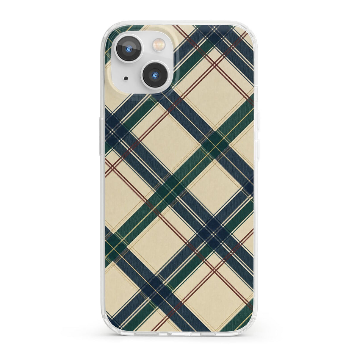Heritage Club Plaid iPhone 13 Clear Bumper Case