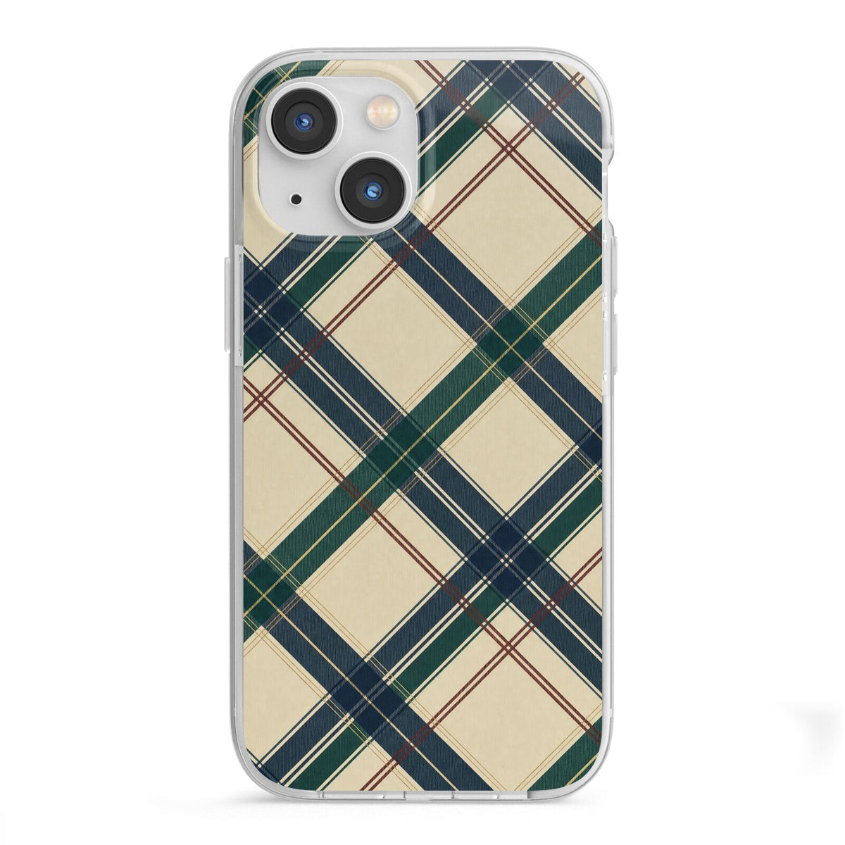 Heritage Club Plaid iPhone 13 Mini TPU Impact Case with White Edges