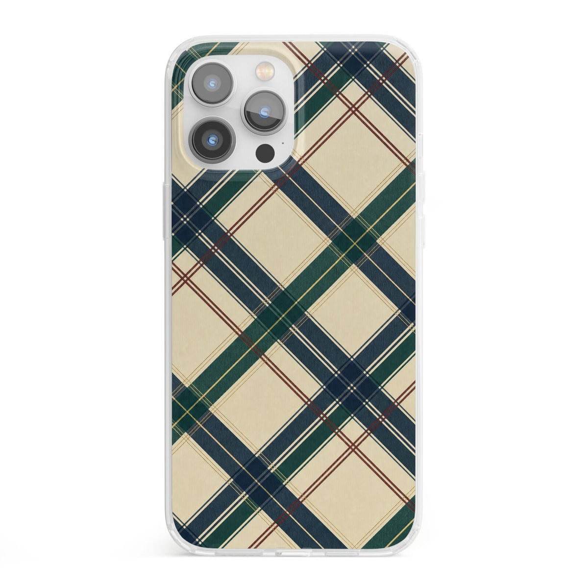 Heritage Club Plaid iPhone 13 Pro Max Clear Bumper Case