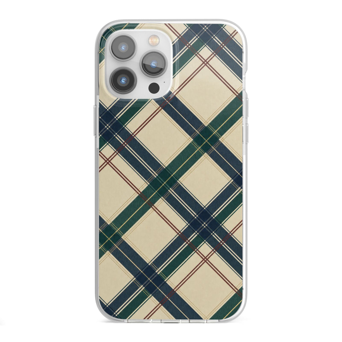 Heritage Club Plaid iPhone 13 Pro Max TPU Impact Case with White Edges