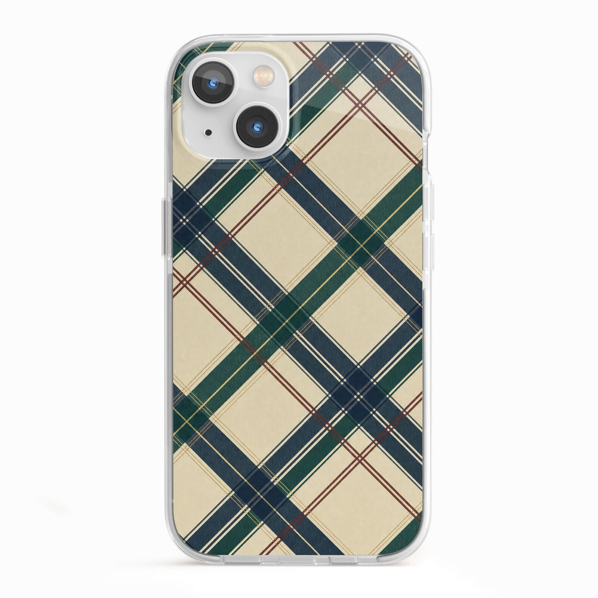 Heritage Club Plaid iPhone 13 TPU Impact Case with White Edges