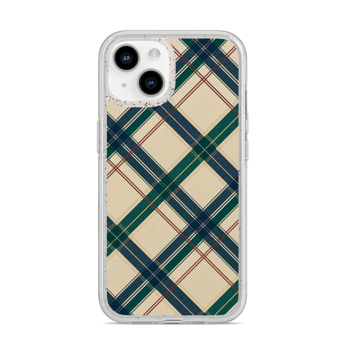 Heritage Club Plaid iPhone 14 Glitter Tough Case Starlight