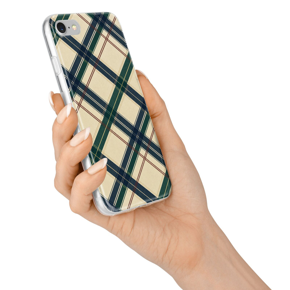 Heritage Club Plaid iPhone 7 Bumper Case on Silver iPhone Alternative Image