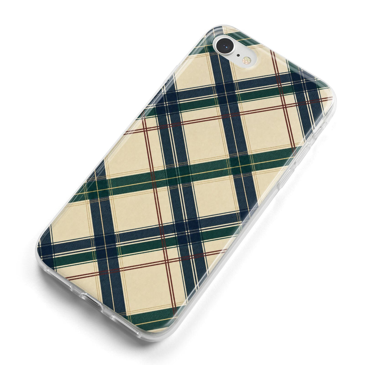 Heritage Club Plaid iPhone 8 Bumper Case on Silver iPhone Alternative Image