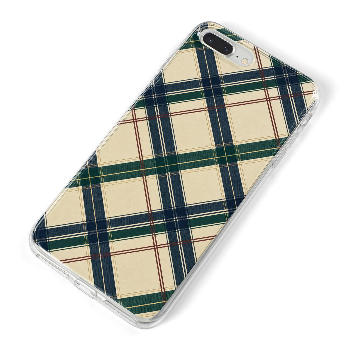 Heritage Club Plaid iPhone 8 Plus Bumper Case on Silver iPhone Alternative Image