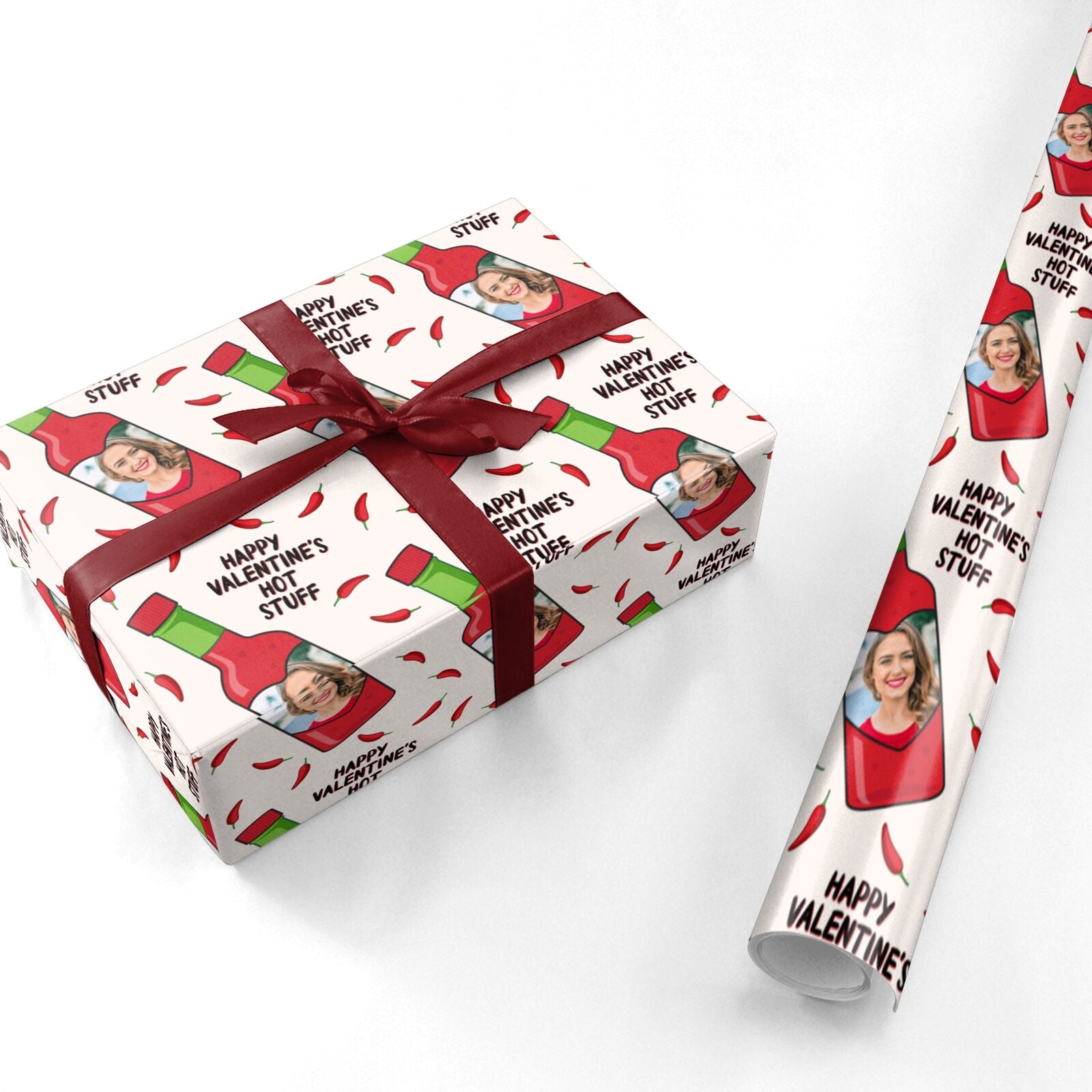 Hot Stuff Personalised Valentines Personalised Wrapping Paper