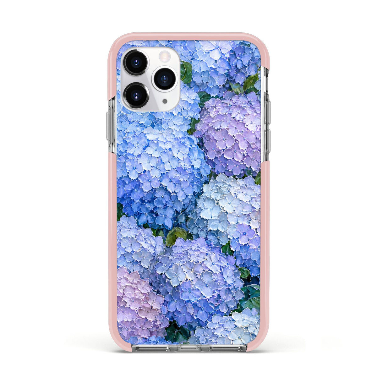 Hydrangea Atelier Apple iPhone 11 Pro in Silver with Pink Impact Case
