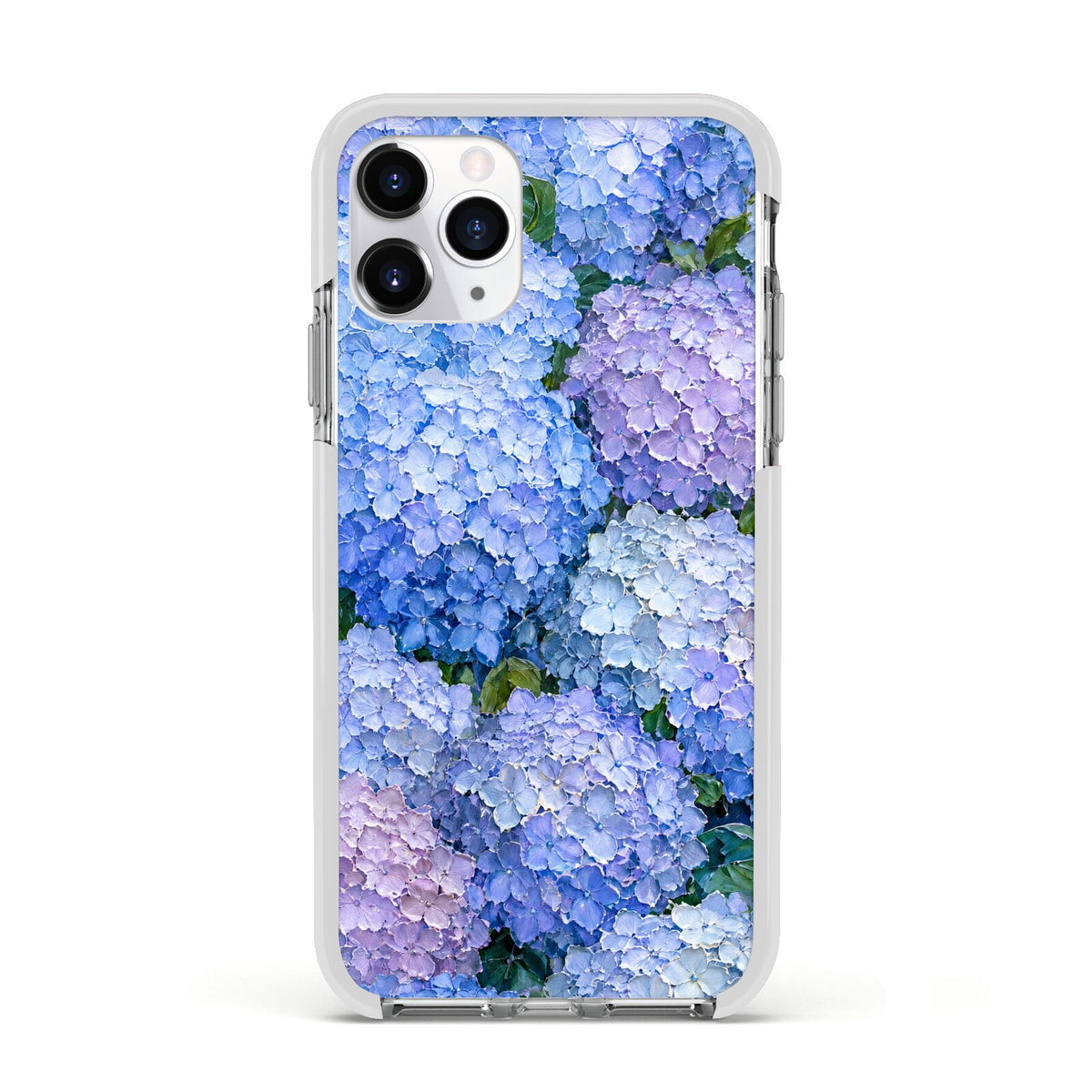 Hydrangea Atelier Apple iPhone 11 Pro in Silver with White Impact Case
