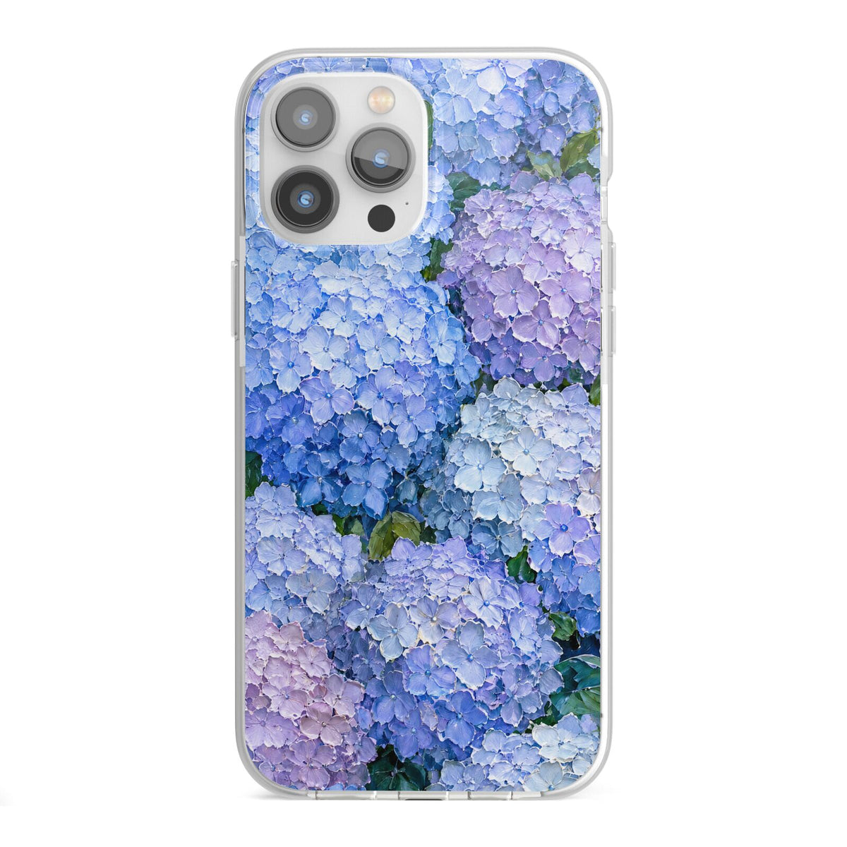 Hydrangea Atelier iPhone 13 Pro Max TPU Impact Case with White Edges