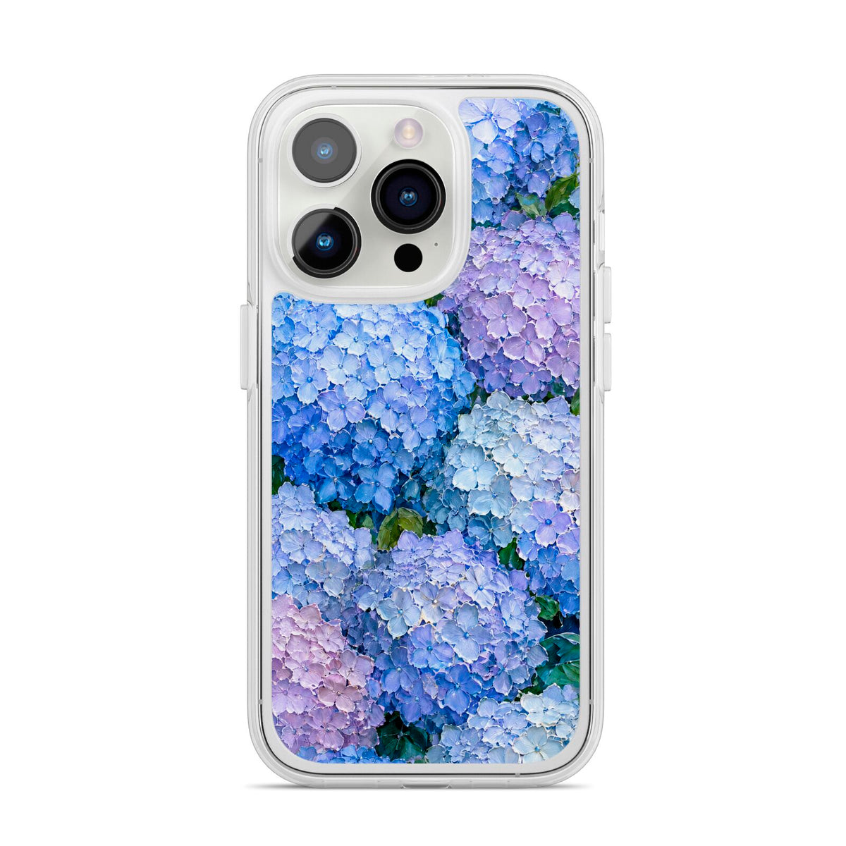 Hydrangea Atelier iPhone 14 Pro Clear Tough Case Silver