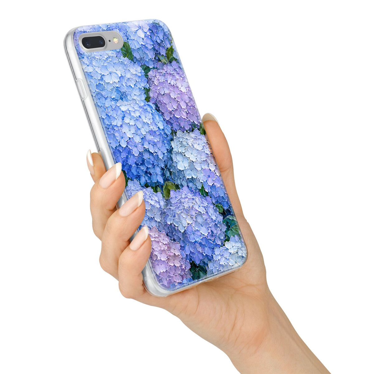 Hydrangea Atelier iPhone 7 Plus Bumper Case on Silver iPhone Alternative Image