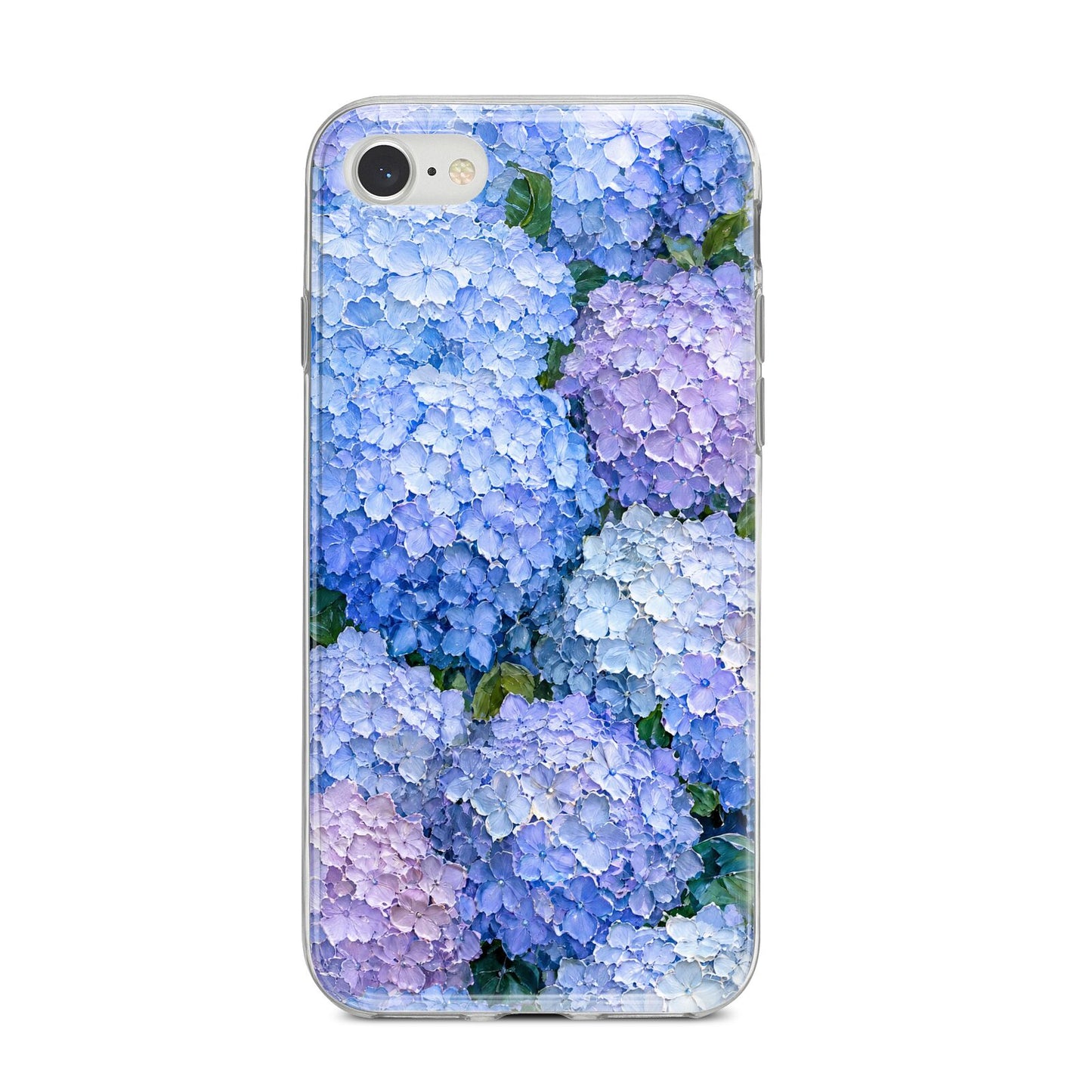 Hydrangea Atelier iPhone 8 Bumper Case on Silver iPhone