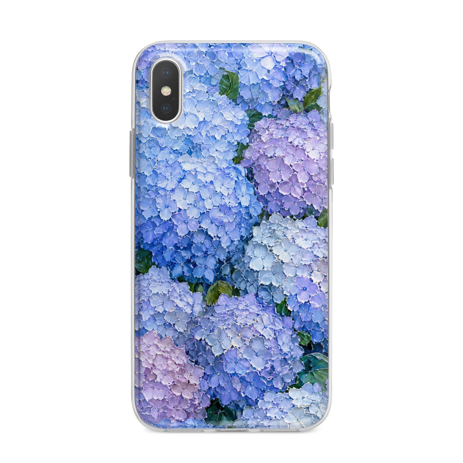 Hydrangea Atelier iPhone X Bumper Case on Silver iPhone Alternative Image 1