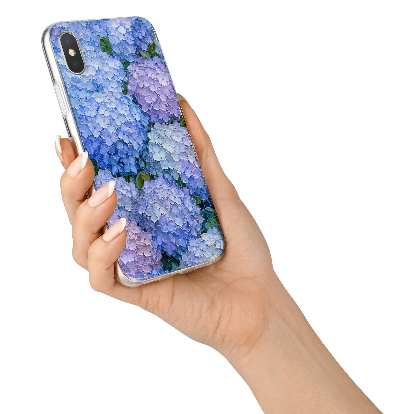 Hydrangea Atelier iPhone X Bumper Case on Silver iPhone Alternative Image 2